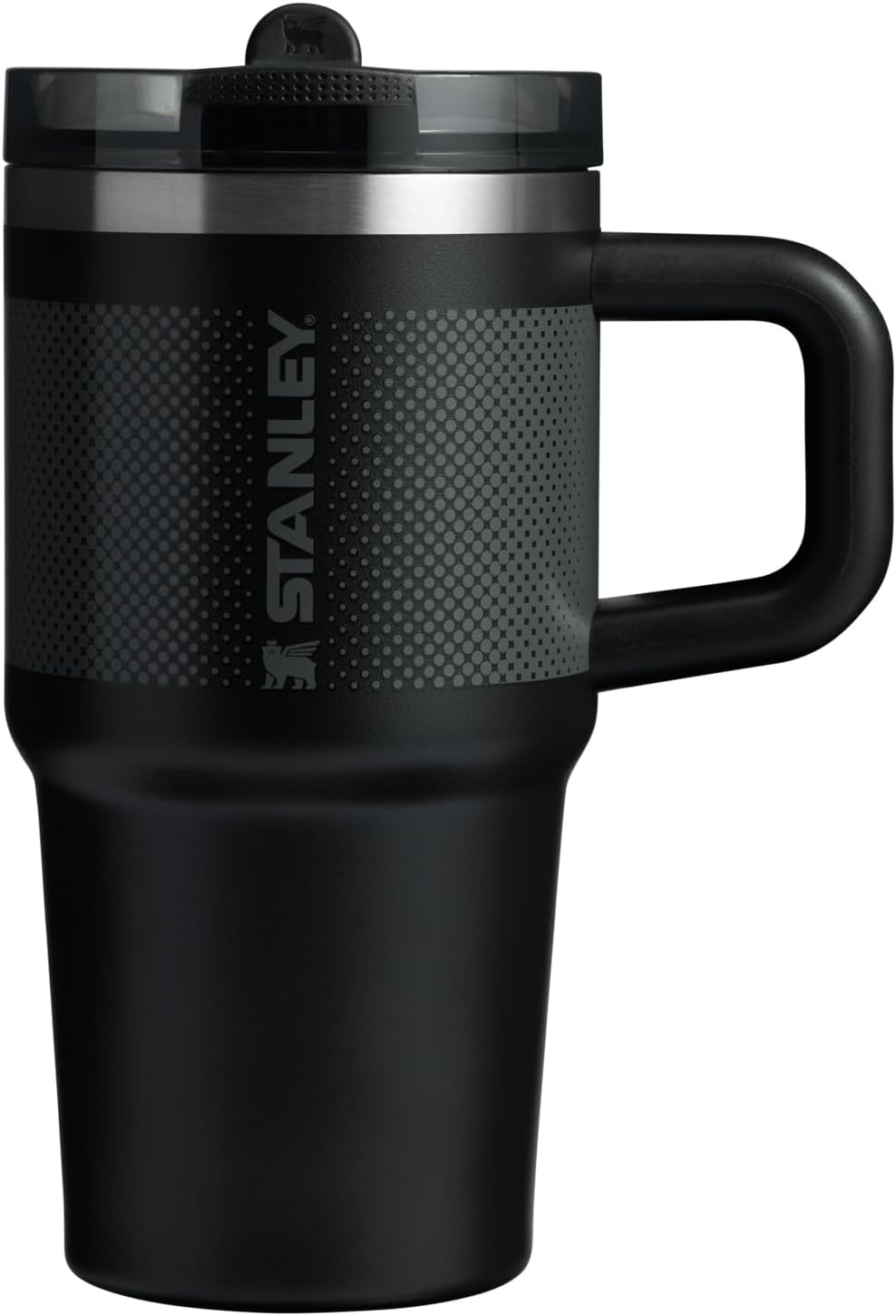 image:imageSTANLEY Quencher ProTour Flipstraw Tumbler 40 oz Peat Moss PlaidBlack Fade