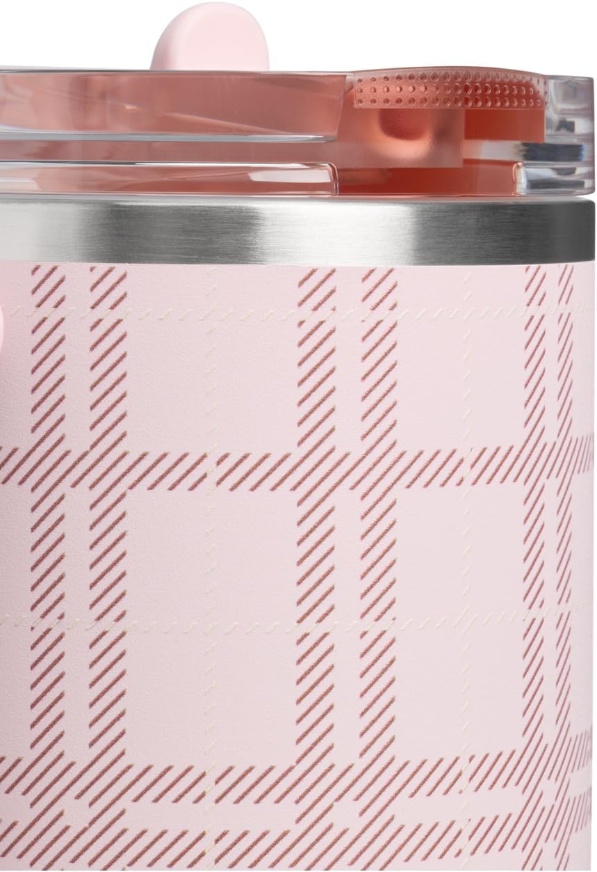 image:imageSTANLEY Quencher ProTour Flipstraw Tumbler 40 oz Peat Moss PlaidBlossom Plaid