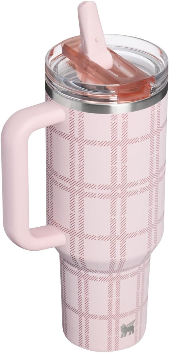 image:imageSTANLEY Quencher ProTour Flipstraw Tumbler 40 oz Peat Moss PlaidBlossom Plaid