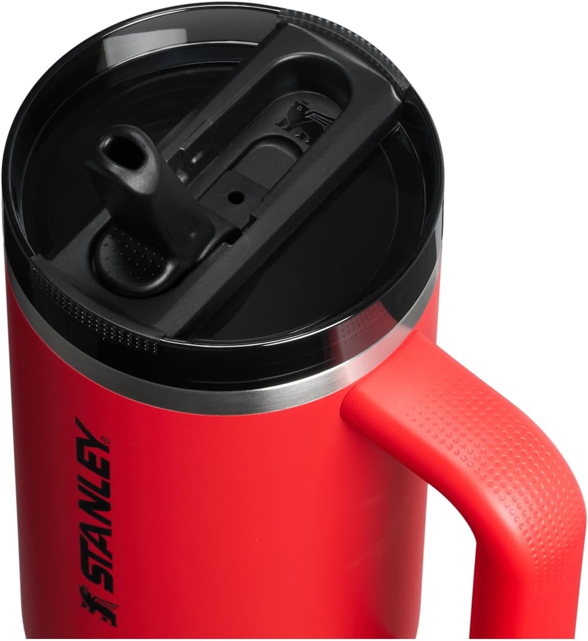 image:imageSTANLEY Quencher ProTour Flipstraw Tumbler 40 oz Peat Moss PlaidChili Black
