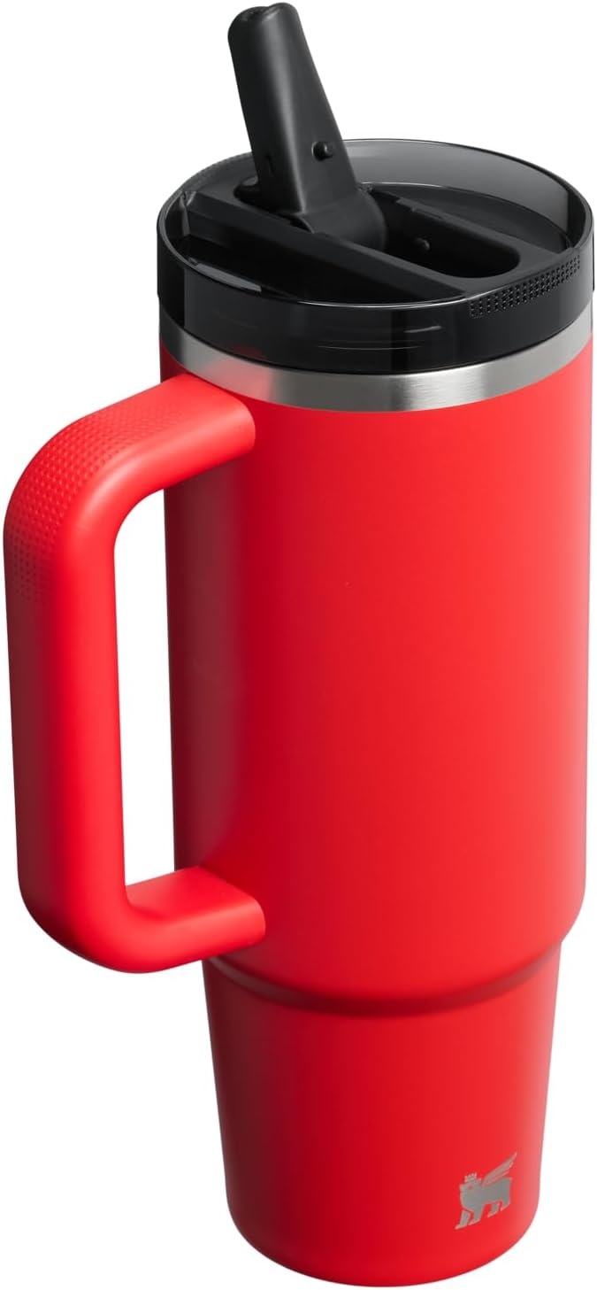 image:imageSTANLEY Quencher ProTour Flipstraw Tumbler 40 oz Peat Moss PlaidChili Black