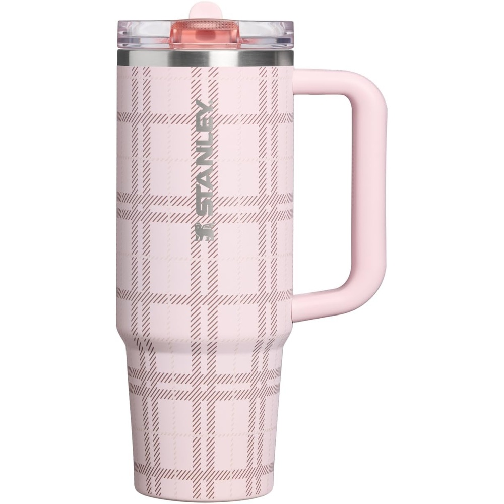 image:imageSTANLEY Quencher ProTour Flipstraw Tumbler 40 oz Peat Moss PlaidBlossom Plaid