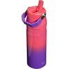 STANLEY IceFlow Flip Straw 2.0 Bottle, 24 oz, Caitlin Clark Future(Vermilion Hypergrip)