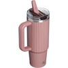 STANLEY Quencher ProTour Flipstraw Tumbler, 40 oz, Peat Moss Plaid(Moab Pinstripe)