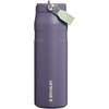 STANLEY IceFlow Flip Straw 2.0 Bottle, 24 oz, Caitlin Clark Future(Purple Umbra)