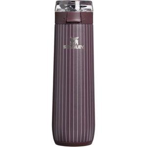 STANLEY Flowstate Spring Bottle, 20 oz, Blossom Plaid(Fig Pinstripe)