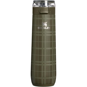 STANLEY Flowstate Spring Bottle, 20 oz, Blossom Plaid(Peat Moss Plaid)