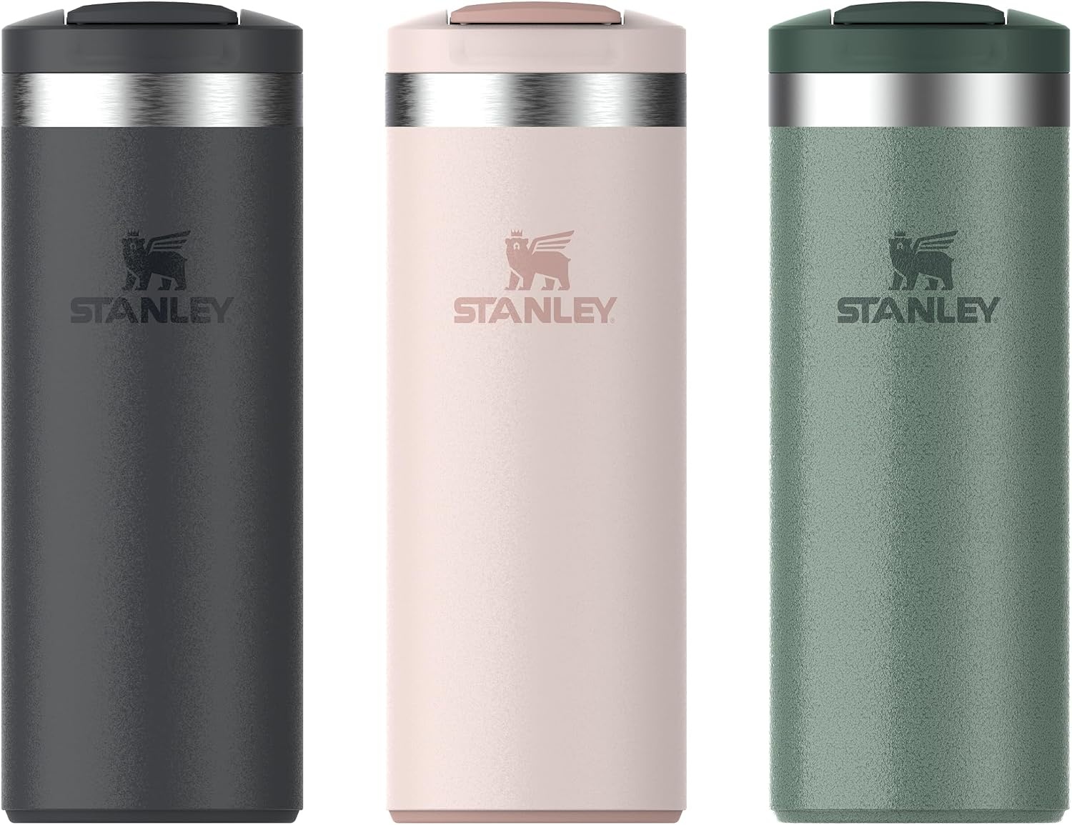 image:imageSTANLEY Transit Flip Top Mug 16 oz Blossom PlaidRose Quartz