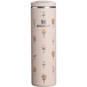 STANLEY Transit Flip Top Mug, 16 oz, Blossom Plaid(Rose Quartz Bouquets)