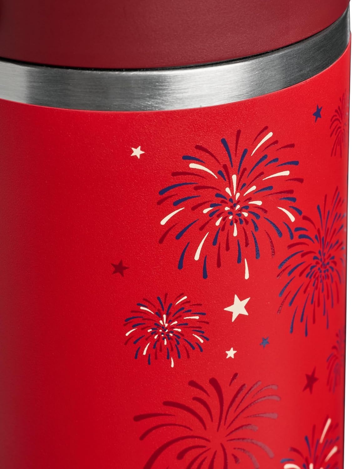 image:imageSTANLEY IceFlow 20 Flip Straw Tumbler 30 oz Blossom PlaidChili Red Fireworks