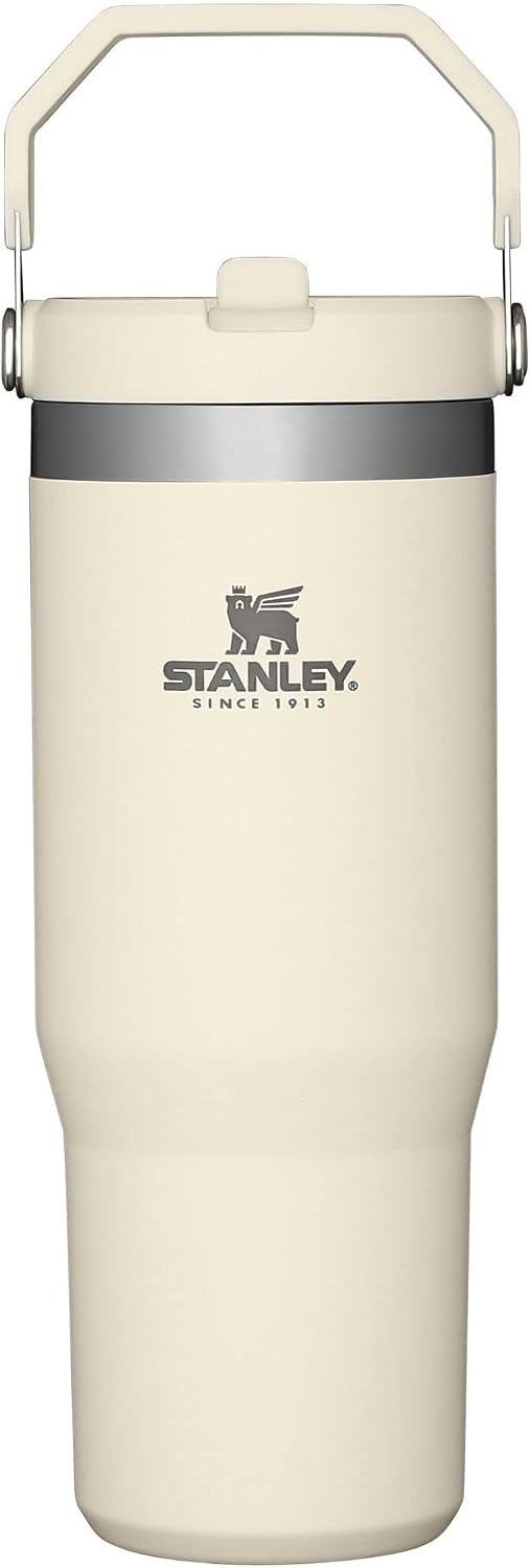 image:imageSTANLEY IceFlow 20 Flip Straw Tumbler 30 oz Blossom PlaidCream