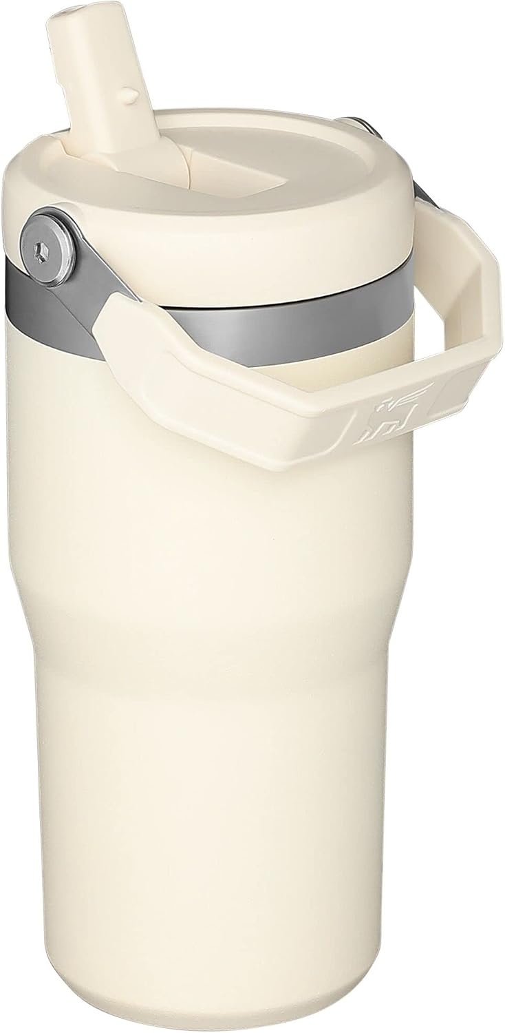 image:imageSTANLEY IceFlow 20 Flip Straw Tumbler 30 oz Blossom PlaidCream