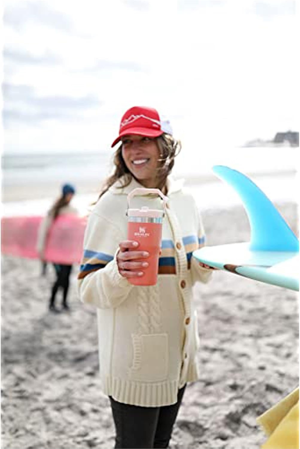 image:imageSTANLEY IceFlow 20 Flip Straw Tumbler 30 oz Blossom PlaidGrapefruit