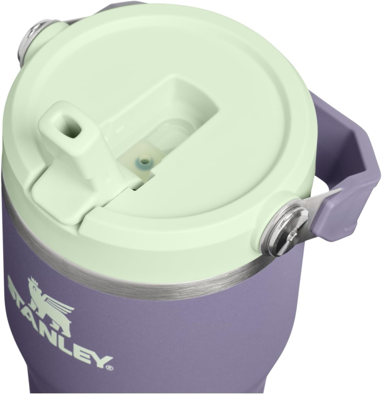 image:imageSTANLEY IceFlow 20 Flip Straw Tumbler 30 oz Blossom PlaidPurple Umbra