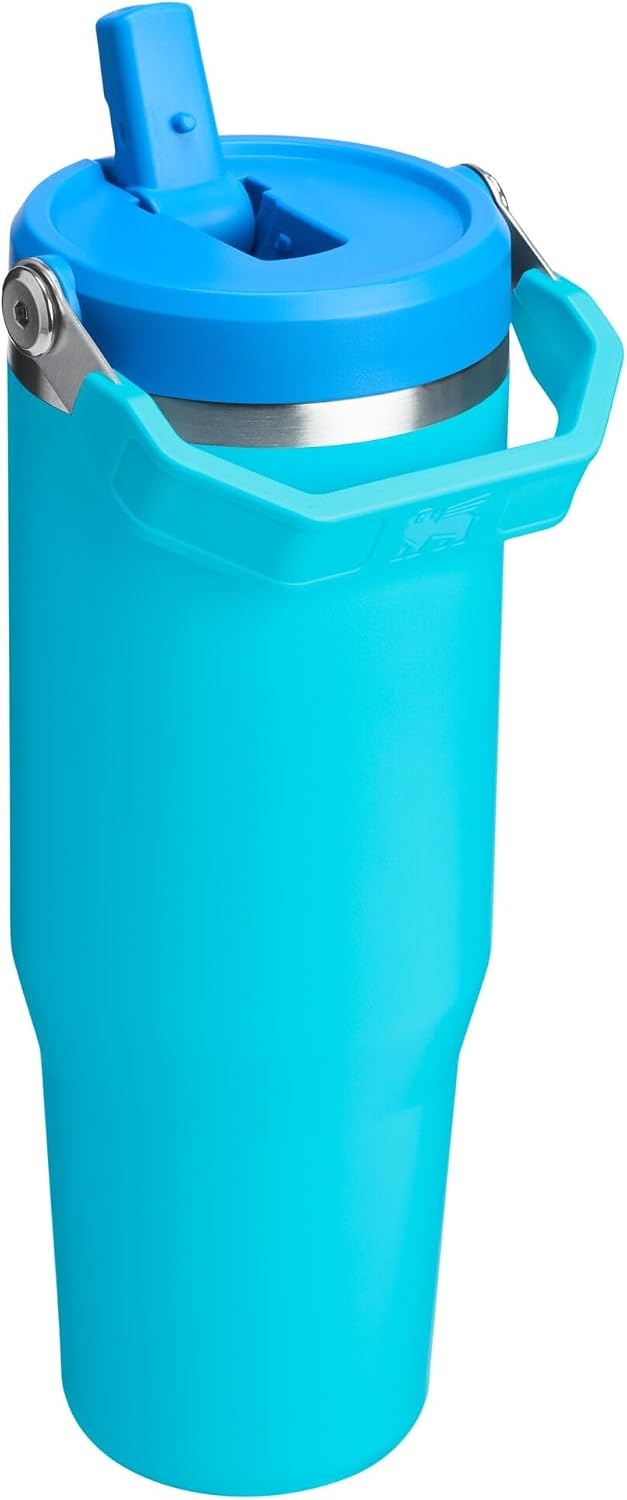 image:imageSTANLEY IceFlow 20 Flip Straw Tumbler 30 oz Blossom PlaidSplash