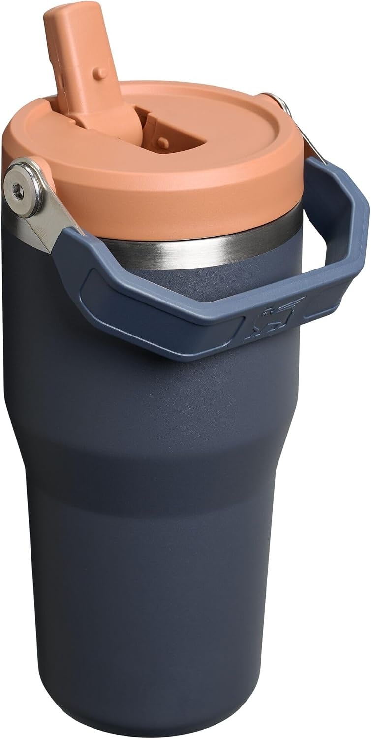 image:imageSTANLEY IceFlow 20 Flip Straw Tumbler 30 oz Blossom PlaidTwilight