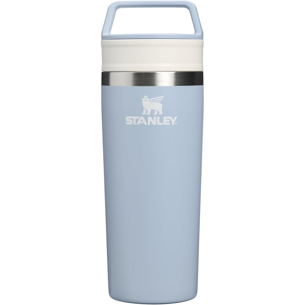 image:imageSTANLEY Cafe To Go Travel Mug 16 oz Leakproof TwoPart Drink Through Lid Tumbler Cup for Coffee Tea and Drinks Insulated Stainless Steel Coffee Mug BPAFree Blue Dream Stone