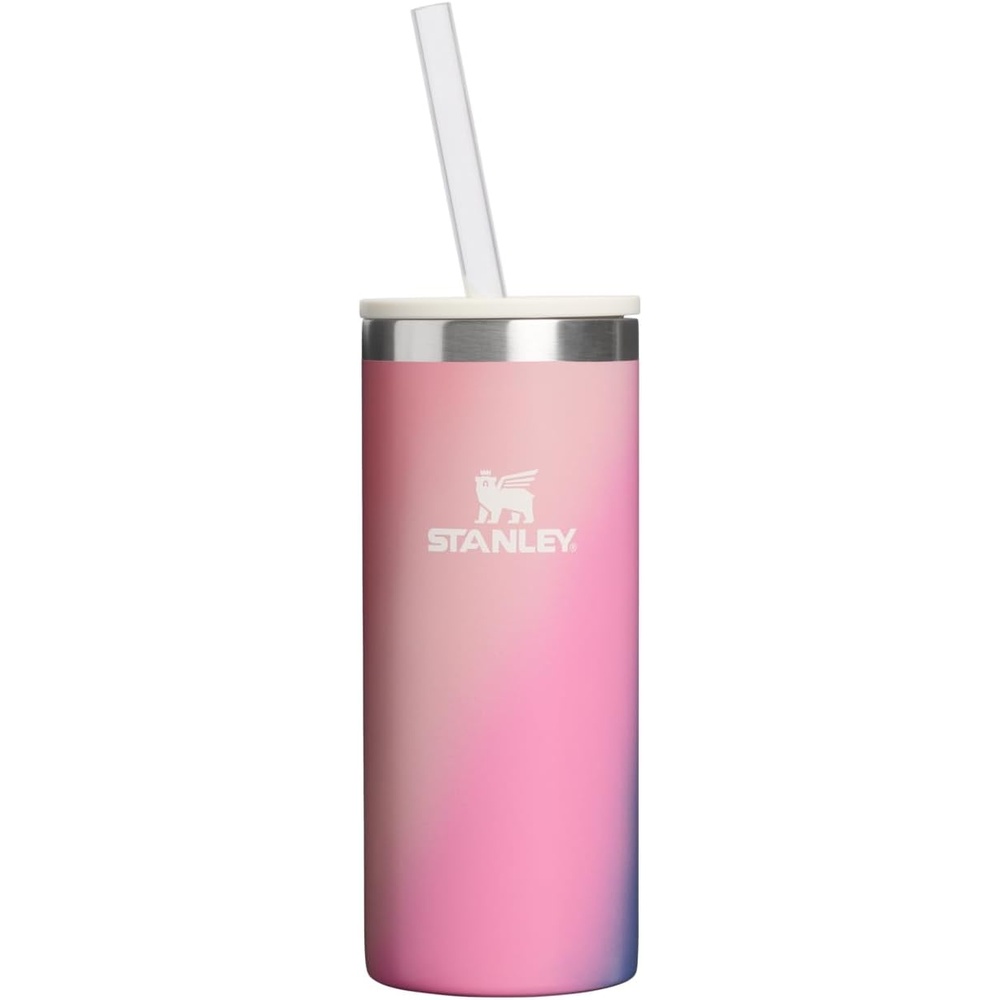 image:imageSTANLEY Everyday Can Cooler Cup 10 oz Slim  Beer Seltzers Soda and Energy Drinks  Doubles as Tumbler  Insulated Stainless Steel Drink Holder  BPAFree  Sunset Spiral
