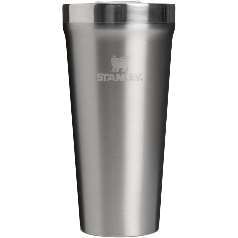 image:imageSTANLEY Everyday Tumbler 20 oz Press Fit Drink Through Lid Beverage Coffee and Cocktail Cup Insulated Stainless Steel Wine Glass BPAFree Stainless Steel Ash