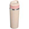 STANLEY Cafe To Go Travel Mug 16 oz | Leakproof Two-Part Drink Through Lid | Tumbler Cup for Coffee, Tea and Drinks | Insulated Stainless Steel Coffee Mug | BPA-Free | Champagne