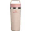STANLEY Cafe To Go Travel Mug 16 oz | Leakproof Two-Part Drink Through Lid | Tumbler Cup for Coffee, Tea and Drinks | Insulated Stainless Steel Coffee Mug | BPA-Free | Champagne