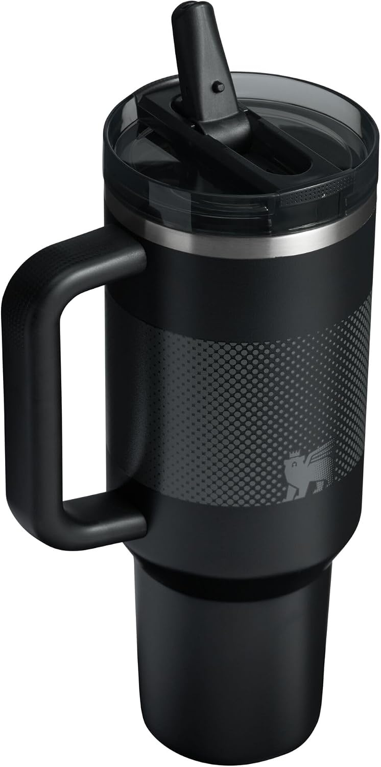 image:imageSTANLEY Quencher ProTour Flipstraw Tumbler 20 oz Marigold Papel PicadoBlack Fade