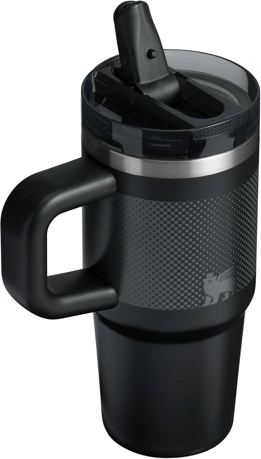 image:imageSTANLEY Quencher ProTour Flipstraw Tumbler 20 oz Marigold Papel PicadoBlack Fade