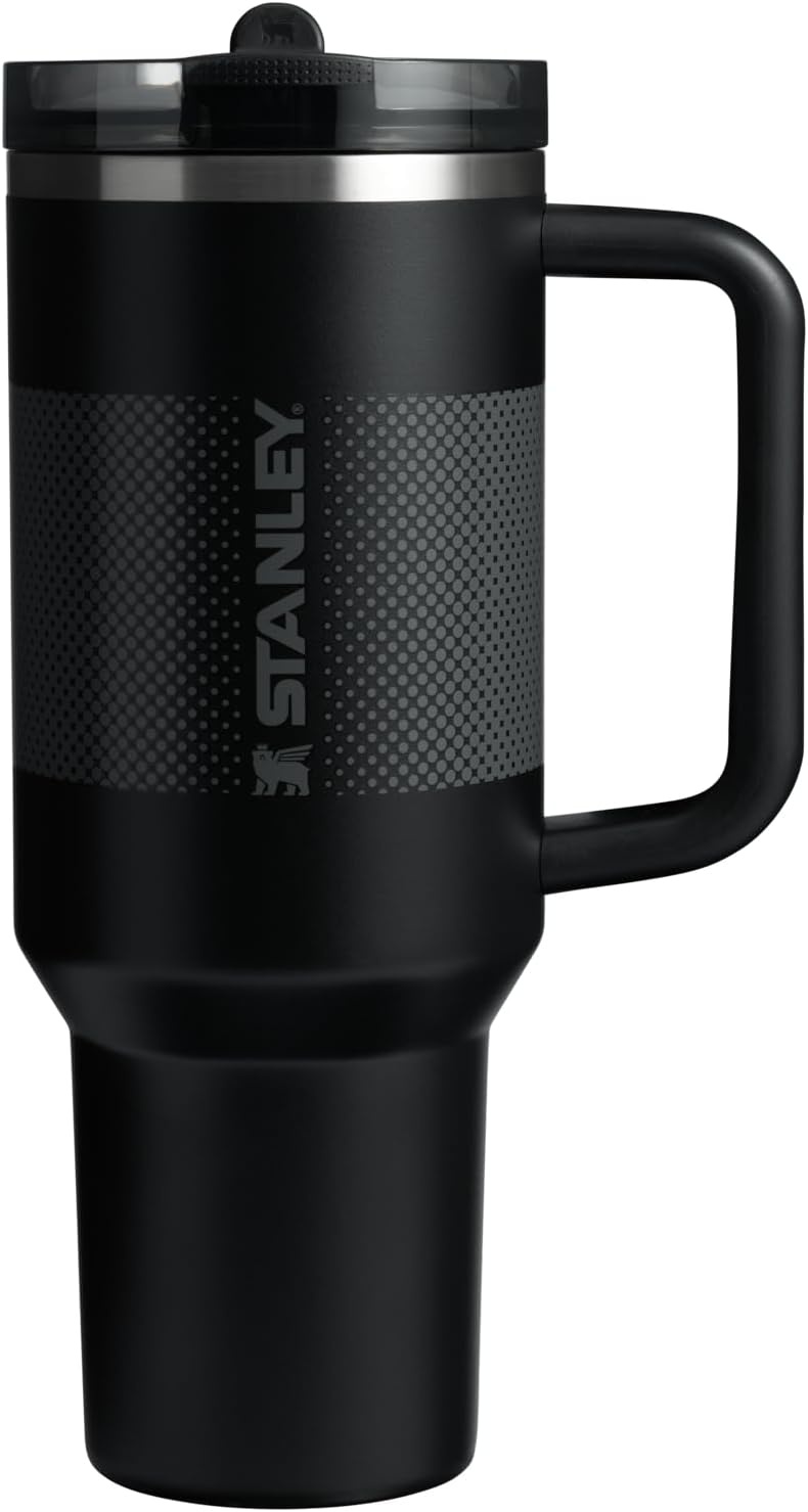 image:imageSTANLEY Quencher ProTour Flipstraw Tumbler 20 oz Marigold Papel PicadoBlack Fade