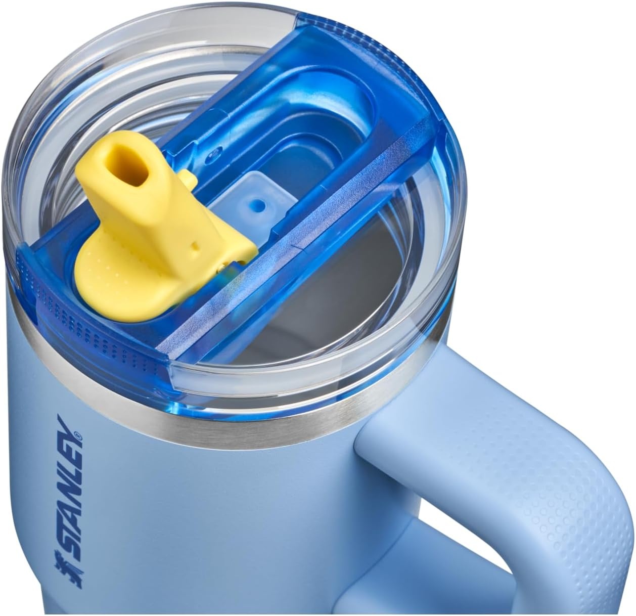 image:imageSTANLEY Quencher ProTour Flipstraw Tumbler 20 oz Marigold Papel PicadoCornflower Admiral Blue
