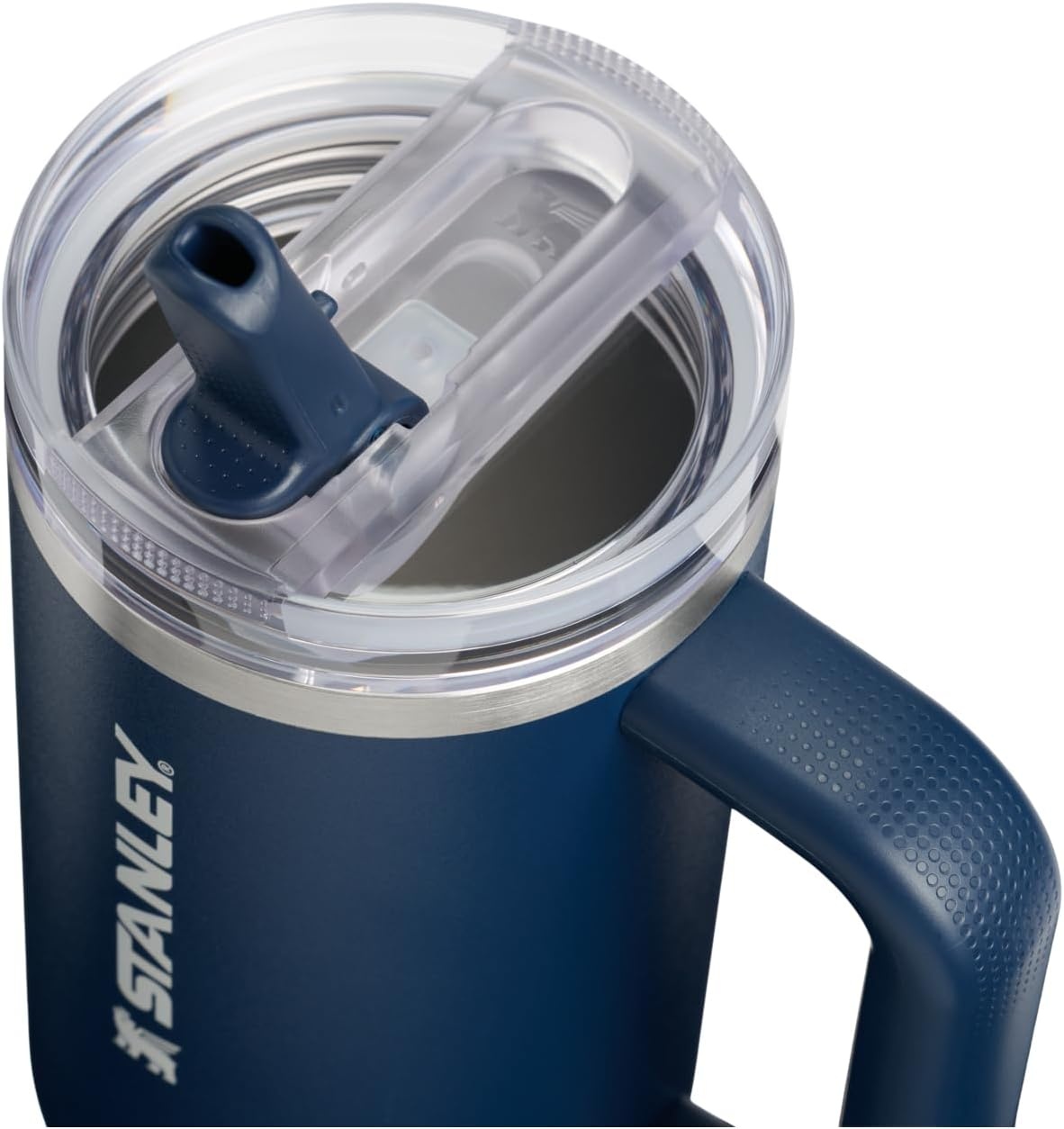 image:imageSTANLEY Quencher ProTour Flipstraw Tumbler 20 oz Marigold Papel PicadoDark Navy