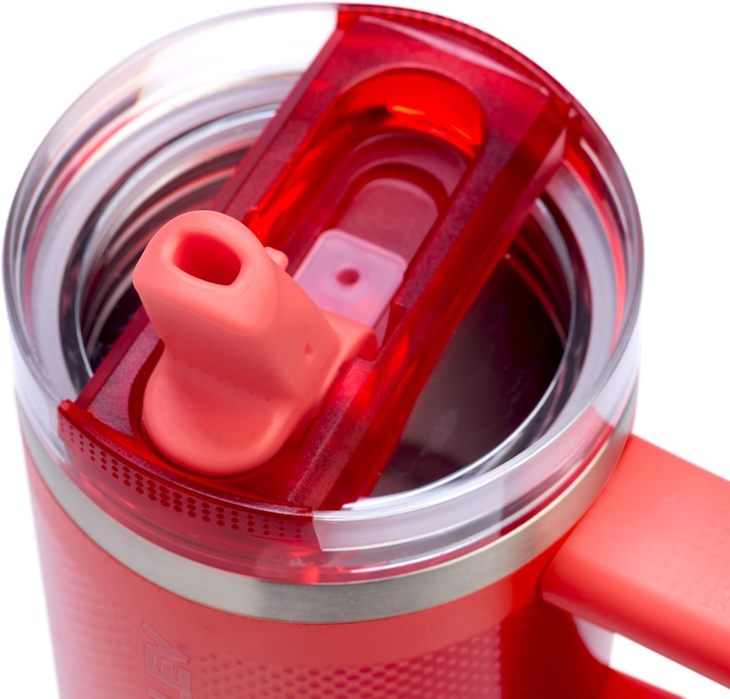 image:imageSTANLEY Quencher ProTour Flipstraw Tumbler 20 oz Marigold Papel PicadoHot Coral Fade