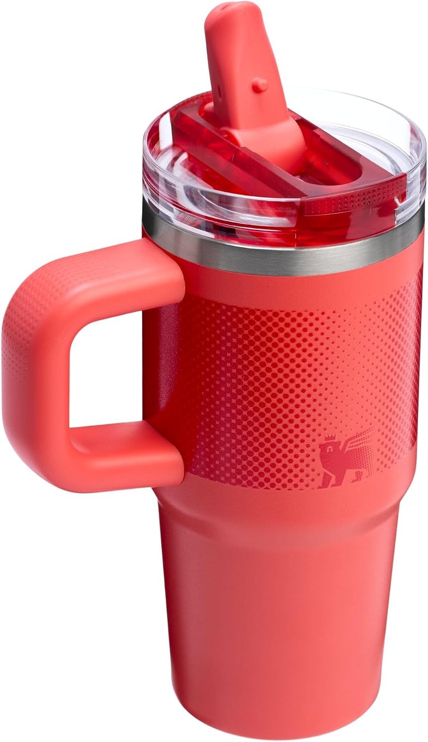 image:imageSTANLEY Quencher ProTour Flipstraw Tumbler 20 oz Marigold Papel PicadoHot Coral Fade