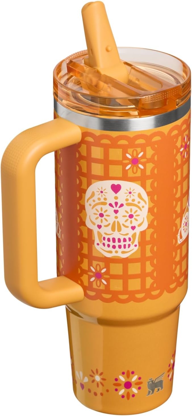image:imageSTANLEY Quencher ProTour Flipstraw Tumbler 20 oz Marigold Papel PicadoMarigold Papel Picado