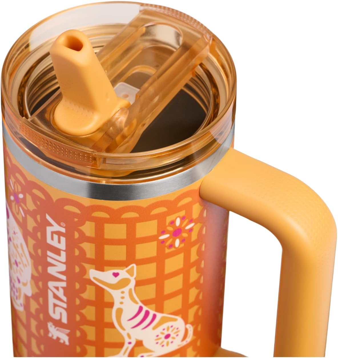 image:imageSTANLEY Quencher ProTour Flipstraw Tumbler 20 oz Marigold Papel PicadoMarigold Papel Picado