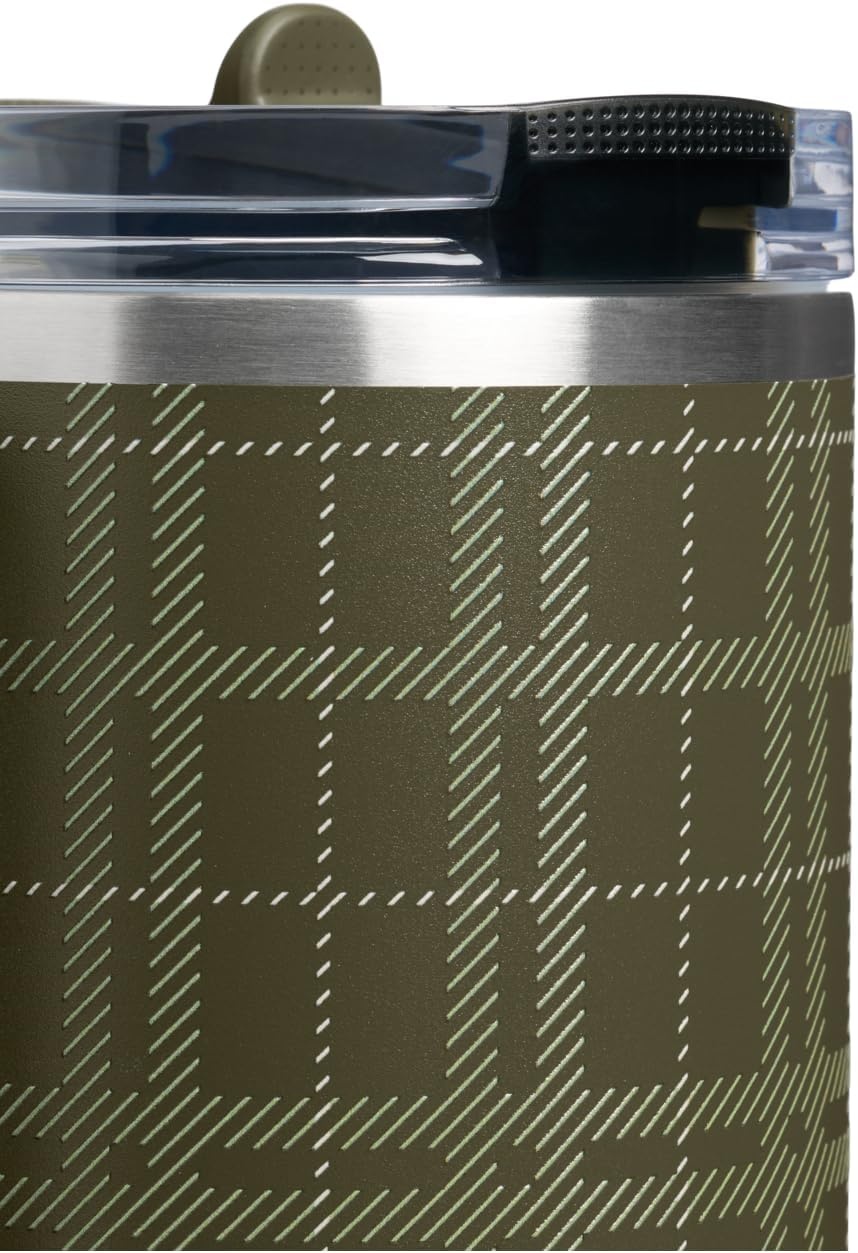 image:imageSTANLEY Quencher ProTour Flipstraw Tumbler 20 oz Marigold Papel PicadoPeat Moss Plaid