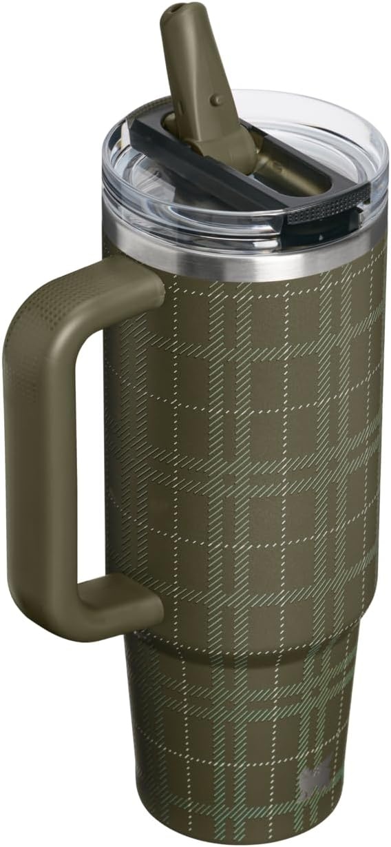 image:imageSTANLEY Quencher ProTour Flipstraw Tumbler 20 oz Marigold Papel PicadoPeat Moss Plaid