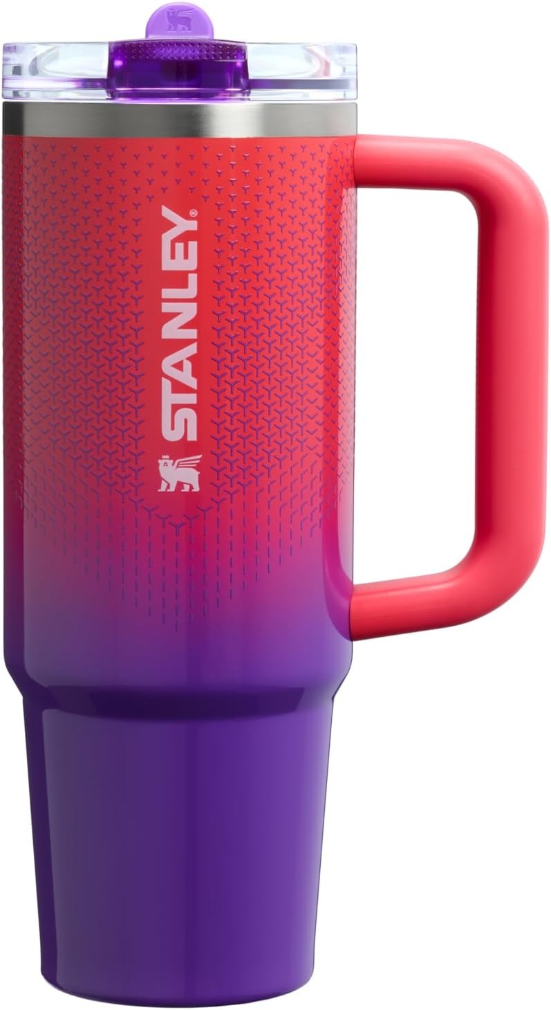 image:imageSTANLEY Quencher ProTour Flipstraw Tumbler 20 oz Marigold Papel PicadoVermilion Hypergrip