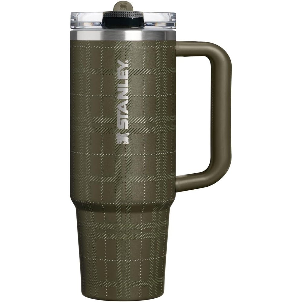 image:imageSTANLEY Quencher ProTour Flipstraw Tumbler 20 oz Marigold Papel PicadoPeat Moss Plaid