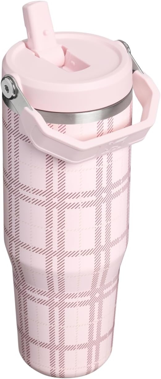 image:imageSTANLEY IceFlow 20 Flip Straw Tumbler 30 oz Moonlight SpiralBlossom Plaid