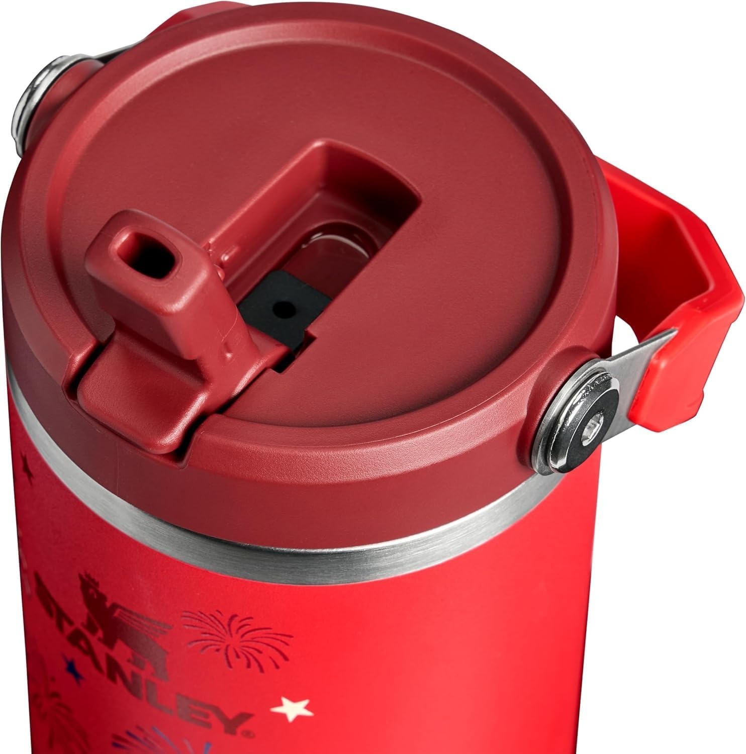 image:imageSTANLEY IceFlow 20 Flip Straw Tumbler 30 oz Moonlight SpiralChili Red Fireworks