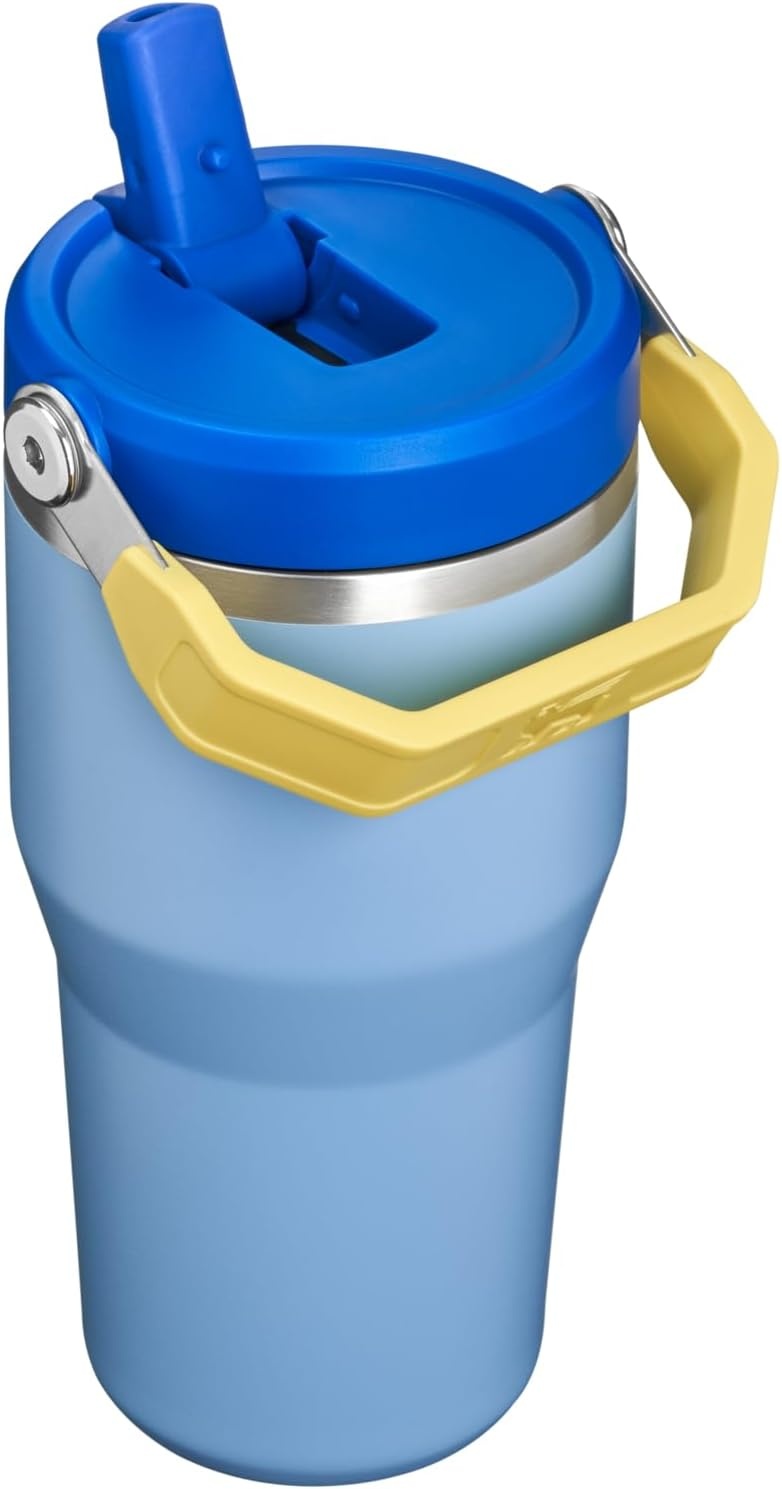 image:imageSTANLEY IceFlow 20 Flip Straw Tumbler 30 oz Moonlight SpiralCornflower Admiral Blue