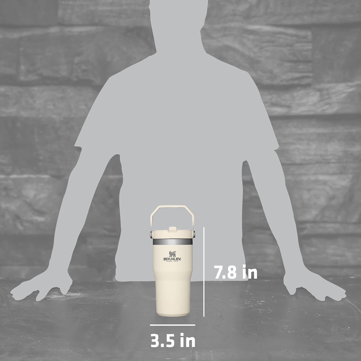 image:imageSTANLEY IceFlow 20 Flip Straw Tumbler 30 oz Moonlight SpiralCream