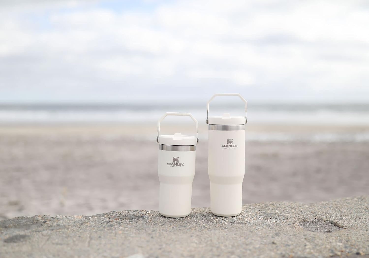 image:imageSTANLEY IceFlow 20 Flip Straw Tumbler 30 oz Moonlight SpiralCream
