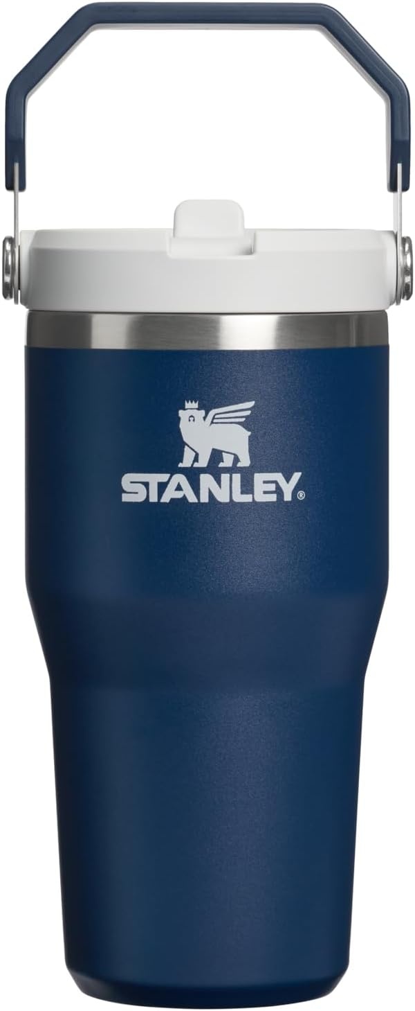 image:imageSTANLEY IceFlow 20 Flip Straw Tumbler 30 oz Moonlight SpiralDark Navy