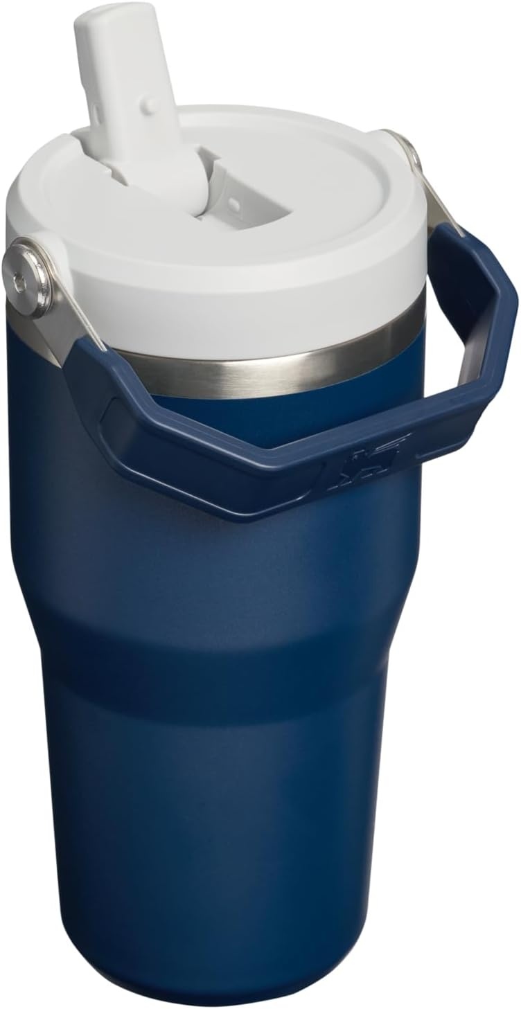 image:imageSTANLEY IceFlow 20 Flip Straw Tumbler 30 oz Moonlight SpiralDark Navy