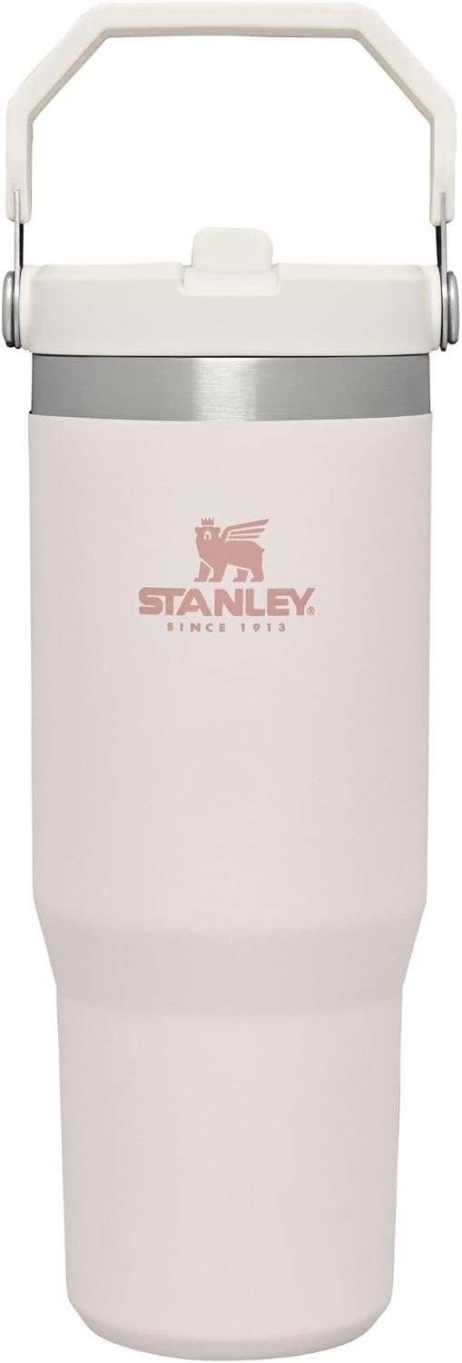 image:imageSTANLEY IceFlow 20 Flip Straw Tumbler 30 oz Moonlight SpiralRose Quartz
