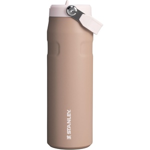 STANLEY IceFlow Flip Straw 2.0 Bottle, 24 oz, Purple Umbra Pixel(Almond Rose)