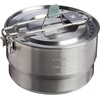 Stanley Wildfare Go 14-Piece Stainless Steel Prep & Cook Set | 1.65 qt Saucepan with Fold & Lock Handle | Bowls, Utensils, Cutting Board | Camping Essentials for Your Camp Kitchen | BPA-Free(1.65 QT)