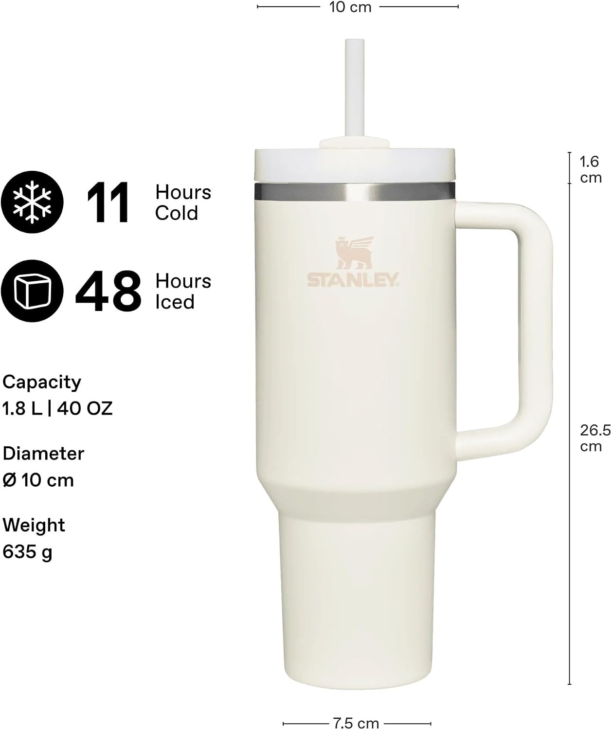 image:imageSTANLEY Halloween Quencher H20 Flow State Tumbler 20 oz Black MagicFrost