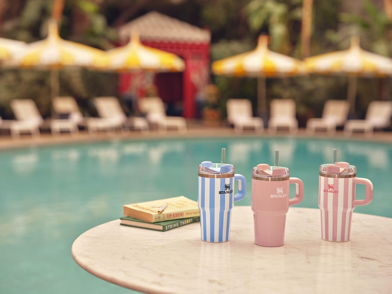 image:imageSTANLEY Halloween Quencher H20 Flow State Tumbler 20 oz Black MagicPeach Whip Cabana Gloss
